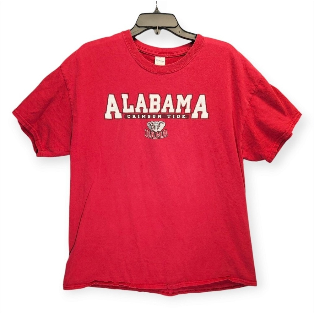 Alabama Crimson Tide Shirt Mens XL Burgandy White Tee  Football Basketball‎ Roll